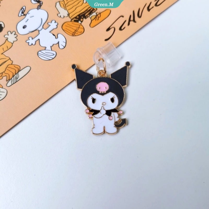 Sanrio Nút Cắm Chống Bụi Phích Cắm Sạc USB Type C Hình Kuromi Dễ Thương Cho IPhone