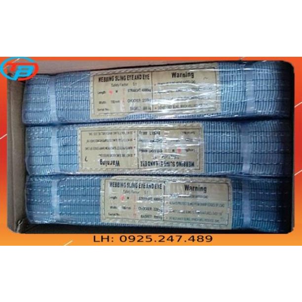 Dây Cáp Vải Cẩu Hàng (Dây Bẹ - Đủ Size) cáp thép Thái Bình Vina