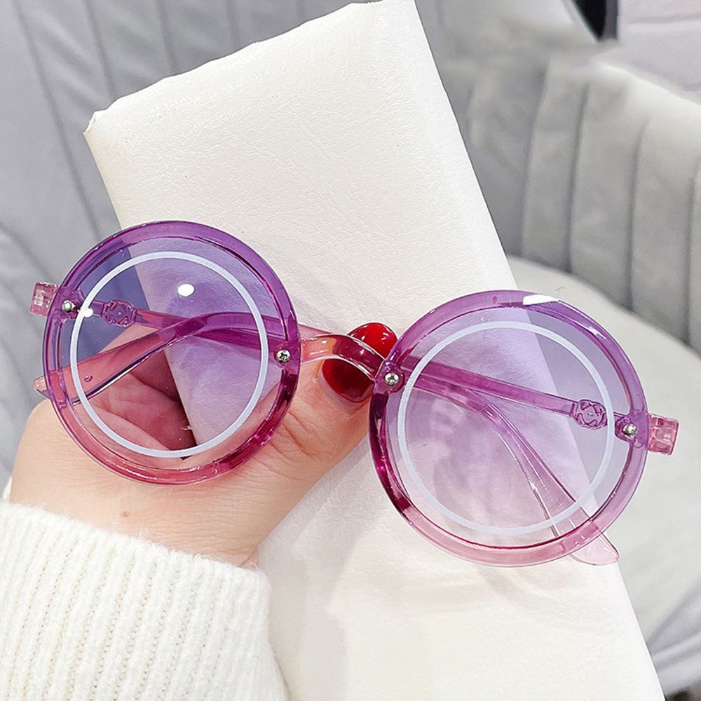 Kính mát tròn chống nắng phân cực mặt tròn cổ điển dễ thương cho bé