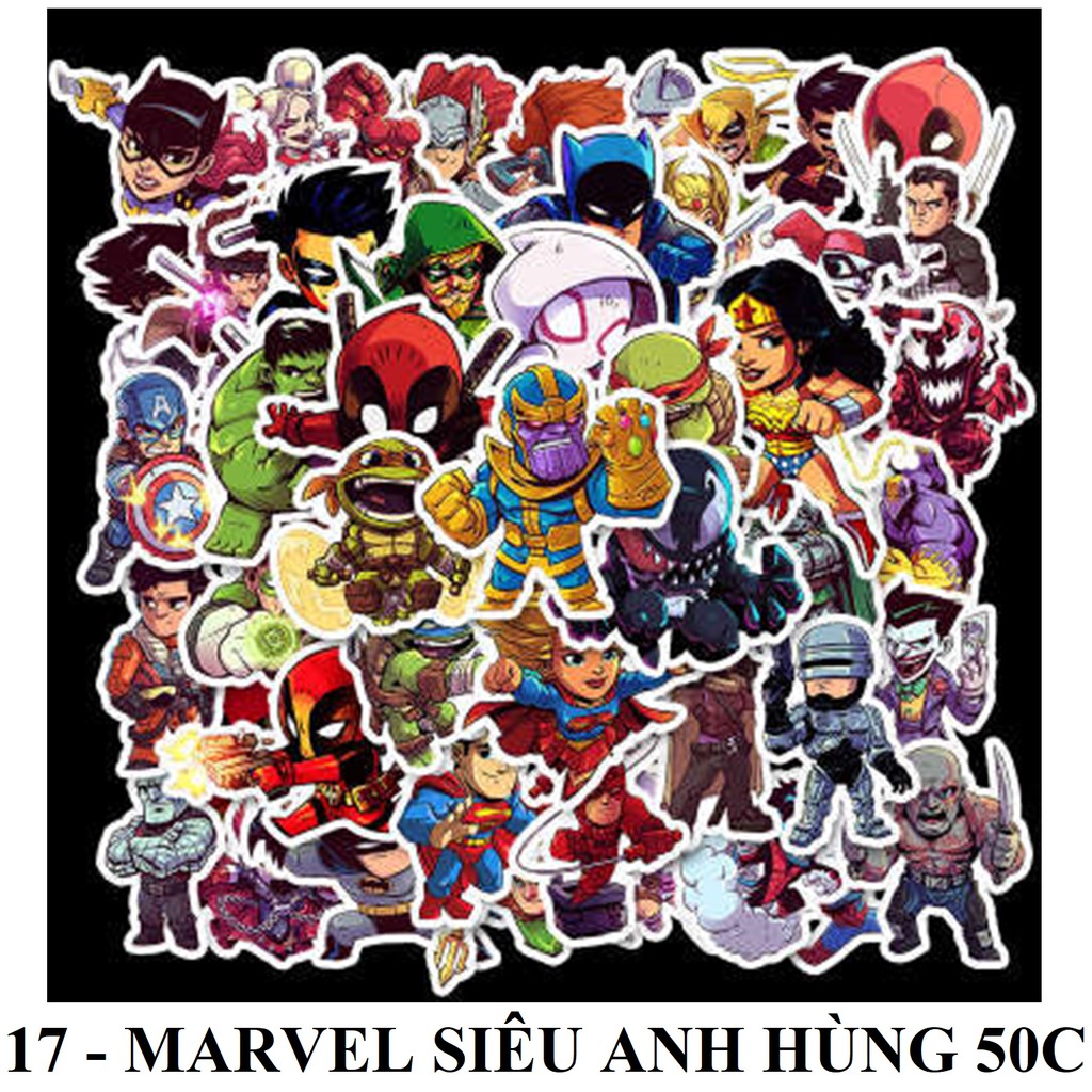 ĐỔ SỈ - STICKER HOẠT HÌNH ANIME chống nước sticker dán mũ bảo hiểm, DÁN VALI DÁN laptop, DÁN BÌNH NƯỚC BÁN SỈ ĐỒ GYM