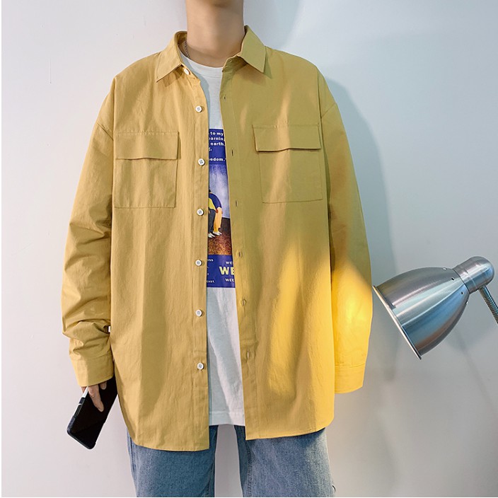 Áo Sơ Mi Dài Tay Unisex Form Rộng Nhiều Màu Siêu Hot (SP4) | BigBuy360 - bigbuy360.vn