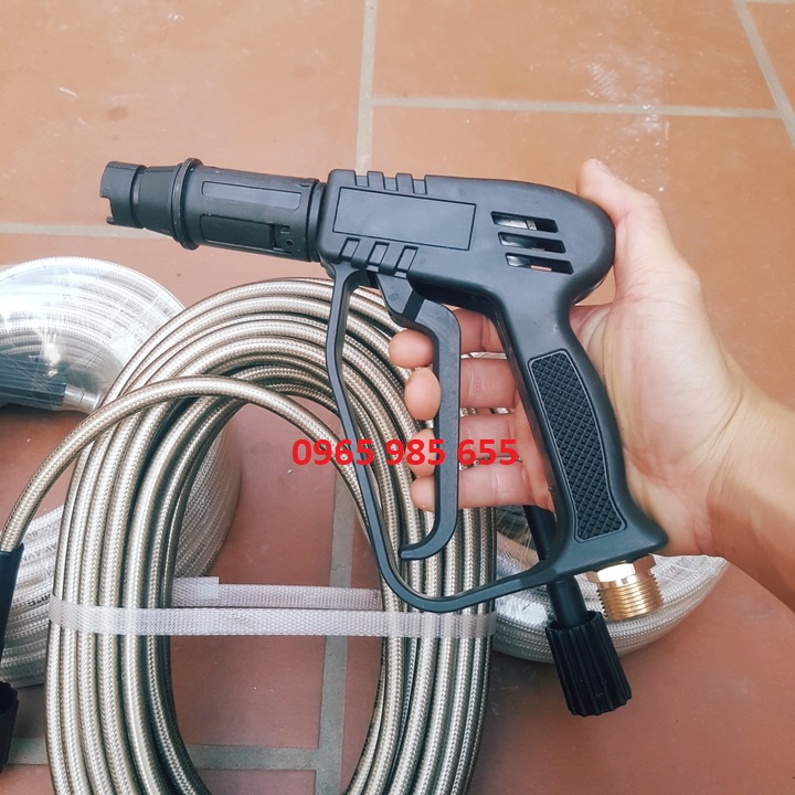 Bộ 10M-15M-20M-30M dây rửa xe và súng xịt - súng rửa xe áp lực cao ren 22mm