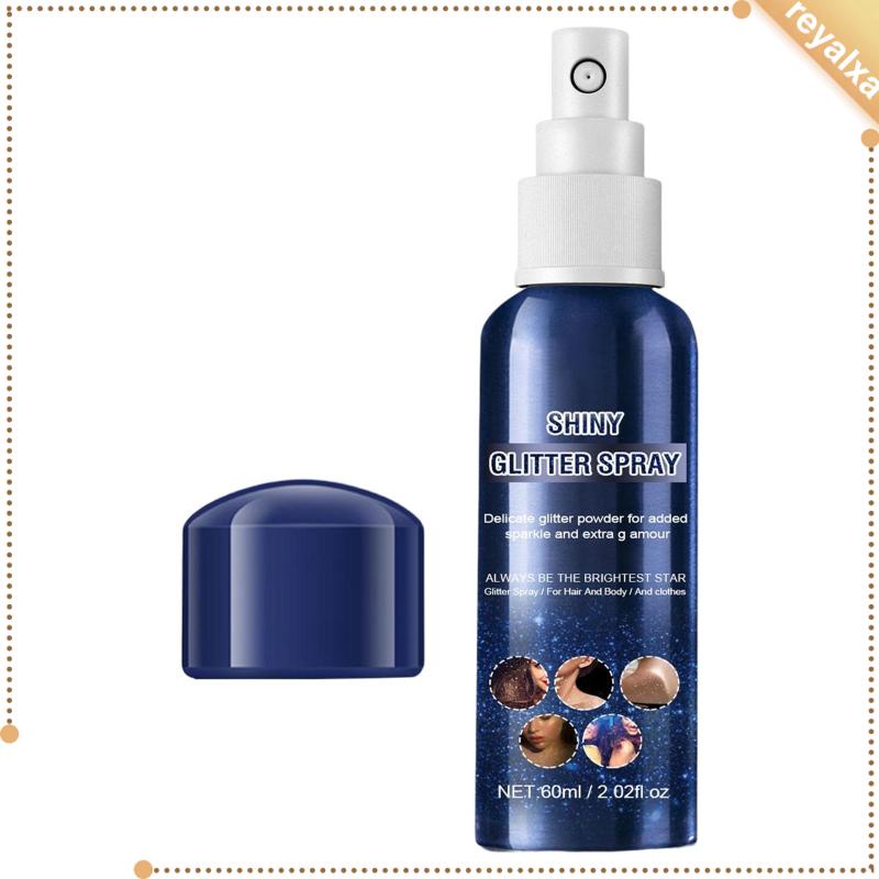 Xịt Kim Tuyến Lấp Lánh Dùng Trang Điểm Cơ Thể / Mặt / Vai / Tay / Chân