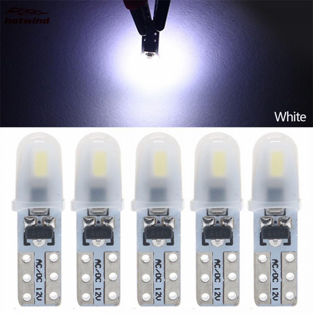 Hw Set 5 Bóng Đèn Led DC 12V T5 Cho Nội Thất Xe Hơi