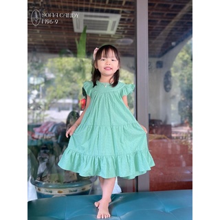 Váy đầm bé gái cánh tiên Sofia dáng xòe rộng cực xinh, vải Hàn mềm nhẹ - cho bé 1-10 tuổi(11-38kg)