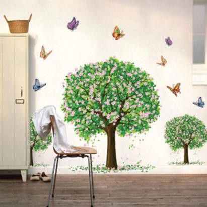 Tranh Decal dán tường Cây hoa táo cho bé - Giấy dán tường