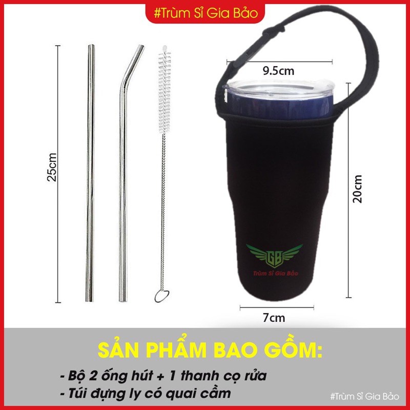 Ly Giữ Nhiệt Thái Lan Yeti 900ml FULL ĐỒ Bình Giữ Nhiệt Inox 304 Cao Cấp , Ca Cốc Giữ Nhiệt Bảo Hành 12 Tháng.