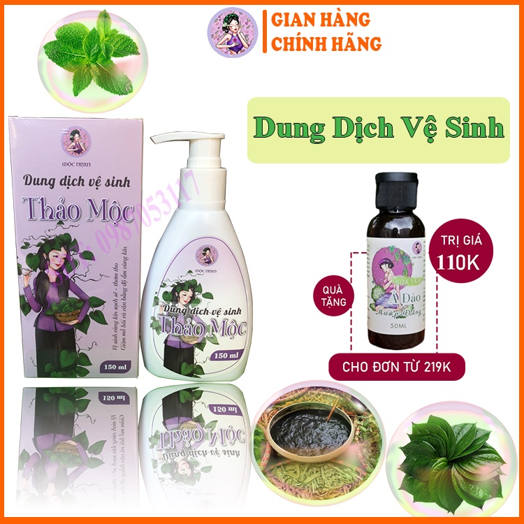 Mộc Nhan Natural, Handmade Dung Dịch Vệ Sinh Phụ Nữ, Tiemxuongrong , Mộc Nhan 150ml - 100% Thiên Nhiên