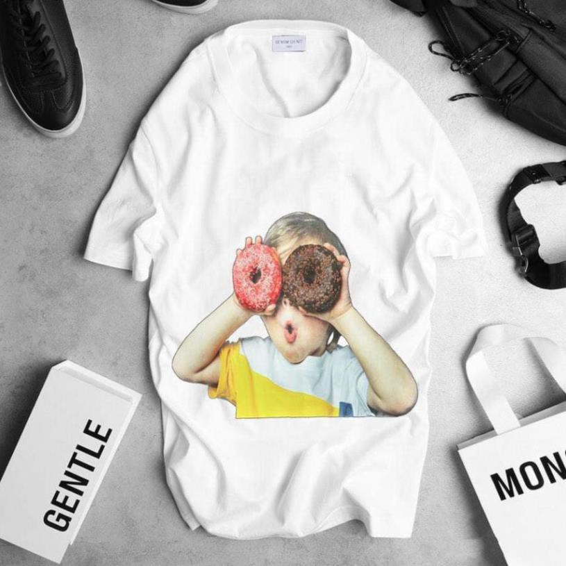 (Ảnh thật kèm Clip) Áo Thun ADLV Baby Face Donut - Áo thun tay lỡ unisex nam nữ form rộng oversize chất liệu Cotton 4C | WebRaoVat - webraovat.net.vn