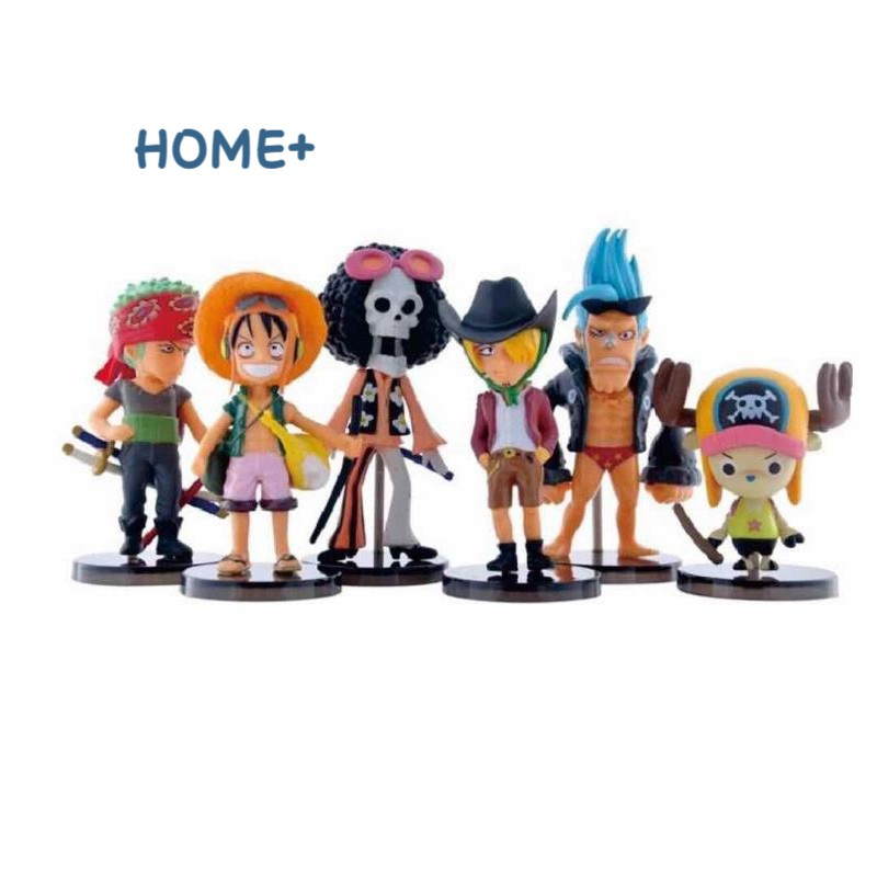 Set 6 Mô Hình Nhân Vật Trong One Piece Trang Trí