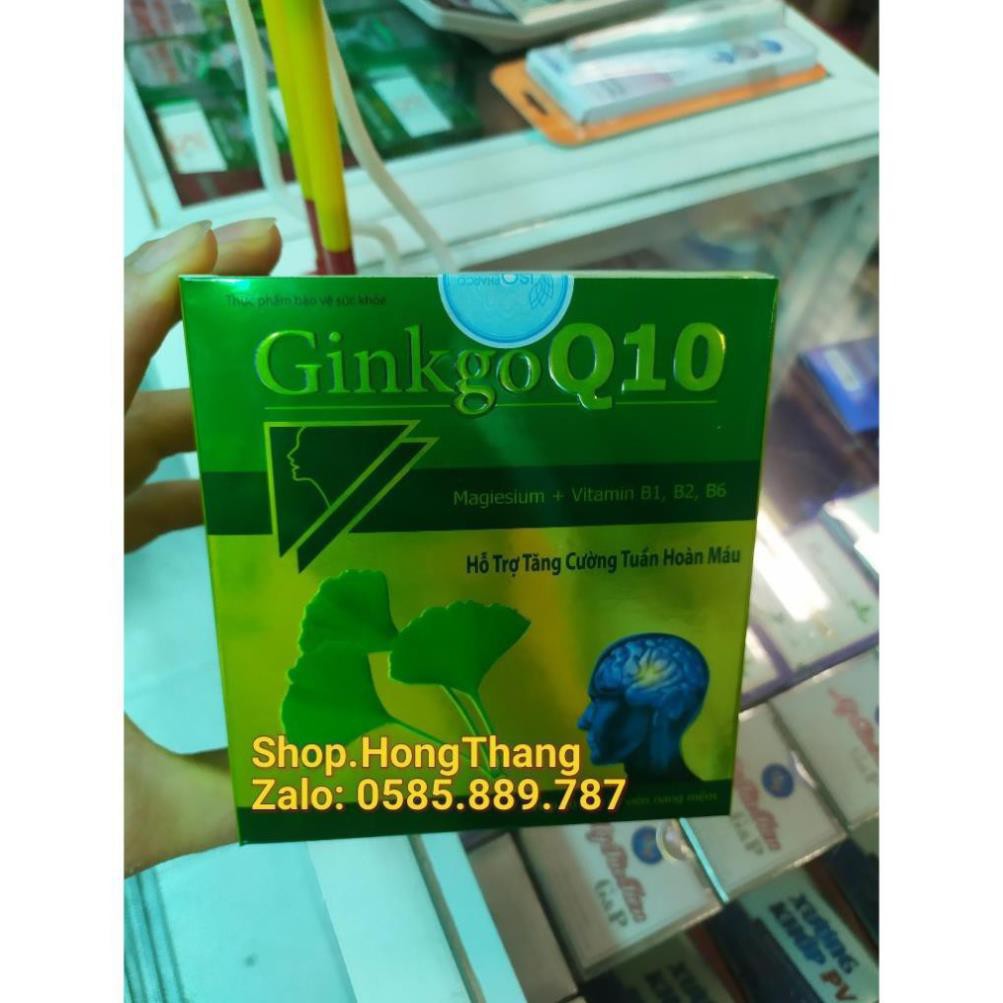 Ginkgo Q10 -Cải thiện trí nhớ và chứng mất ngủ hoạt huyết dương não, đau đầu chóng mặt, ngủ k ngon giấc, trí nhớ kém