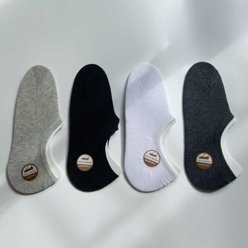 Vớ Tất Lười Trơn Nam Cao Cấp Có Silicon Chống Tuột Gót Chân Chất Cotton Kháng Khuẩn Khử Mùi MRSOCKS - VL008