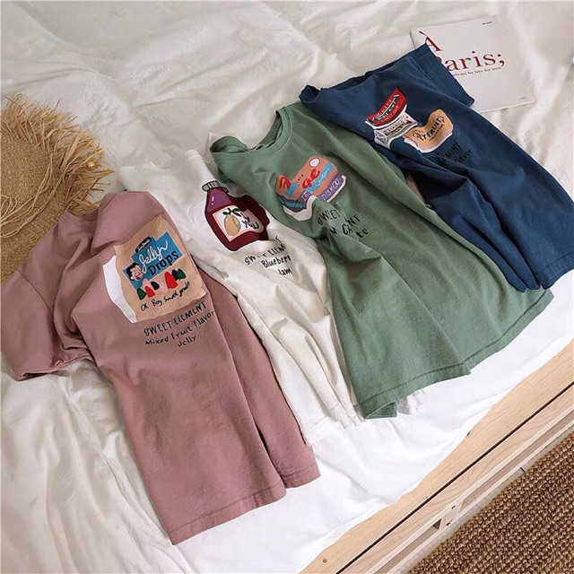 ÁO THUN TAY LỠ IN SOY UNISEX