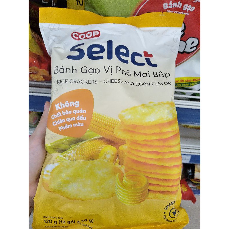 Bánh Gạo Vị Phô Mai Bắp 120g Coop Select