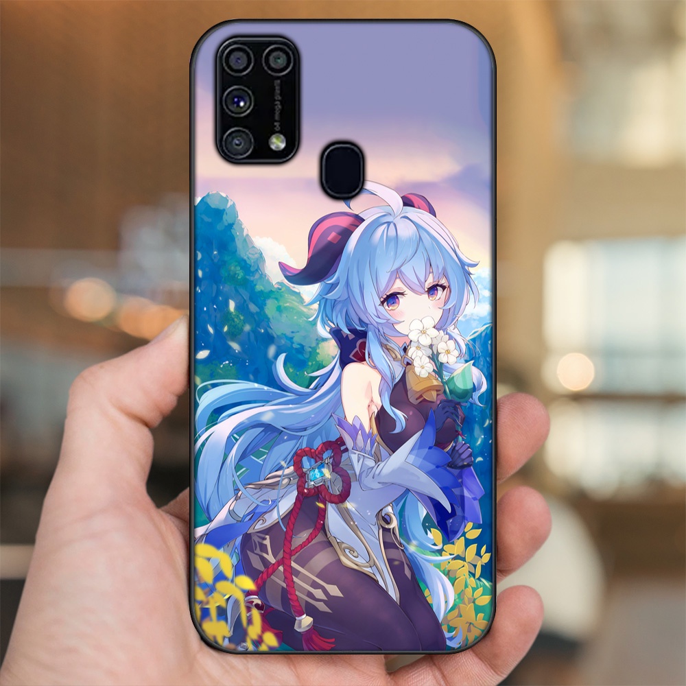 Ốp lưng Samsung M31 viền đen in hình Ganyu Genshin Impact