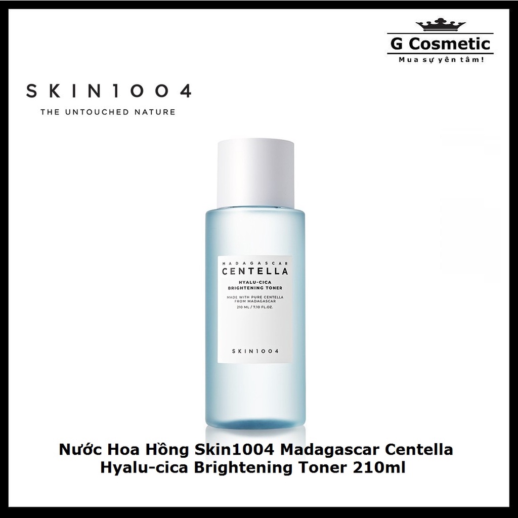 Nước Hoa Hồng Skin1004 Madagascar Centella Hyalu-cica Brightening Toner 210ml (Vỏ xanh)