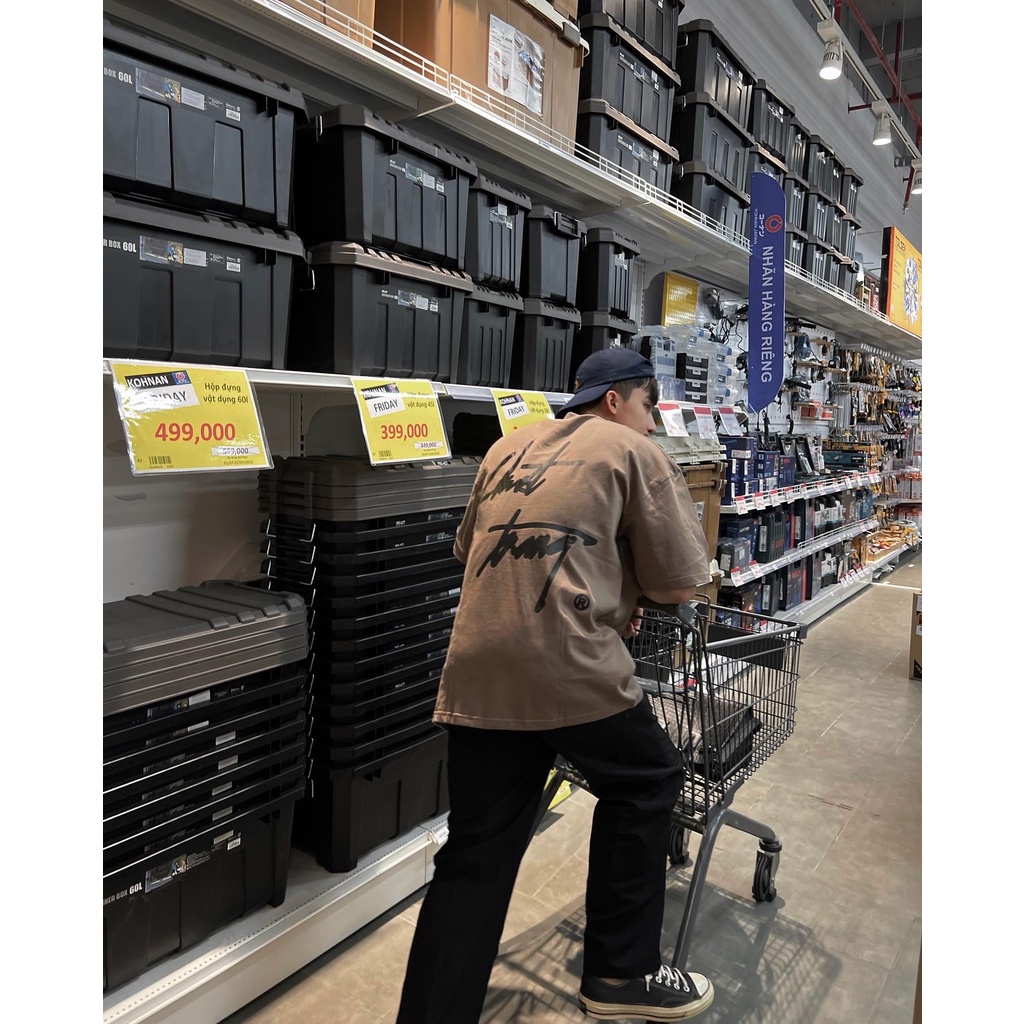 ÁO THUN BIG SS socola CHUOTTRANG