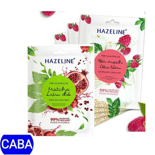 Mặt nạ Dưỡng da Hazeline Match Lựu đỏ/ (Yến mạch Dâu tằm) 20g