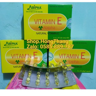 Vitamin e abipha đẹp da chống lão hóa làm mịn da, sáng da, mờ thâm giá 1hộp
