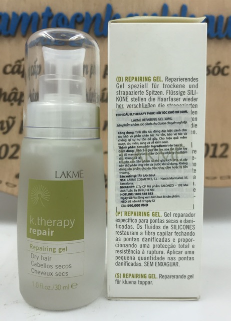 Tinh dầu Lakme phục hồi tóc hư tổn K.therapy Repair 30ML