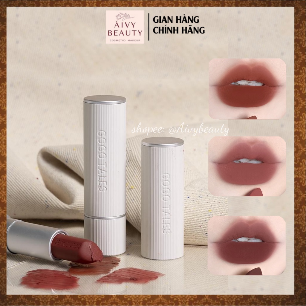 Son Thỏi GOGO TALES Foggy Feather Lipstick GT319 - GOGOTALES