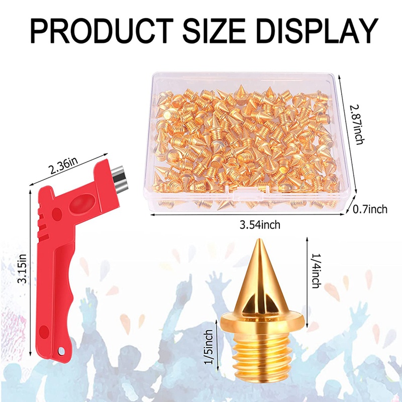 Bộ 120 Đinh Gắn Đế Giày Đánh Golf Bằng Thép Không Gỉ 1 / 4Inch