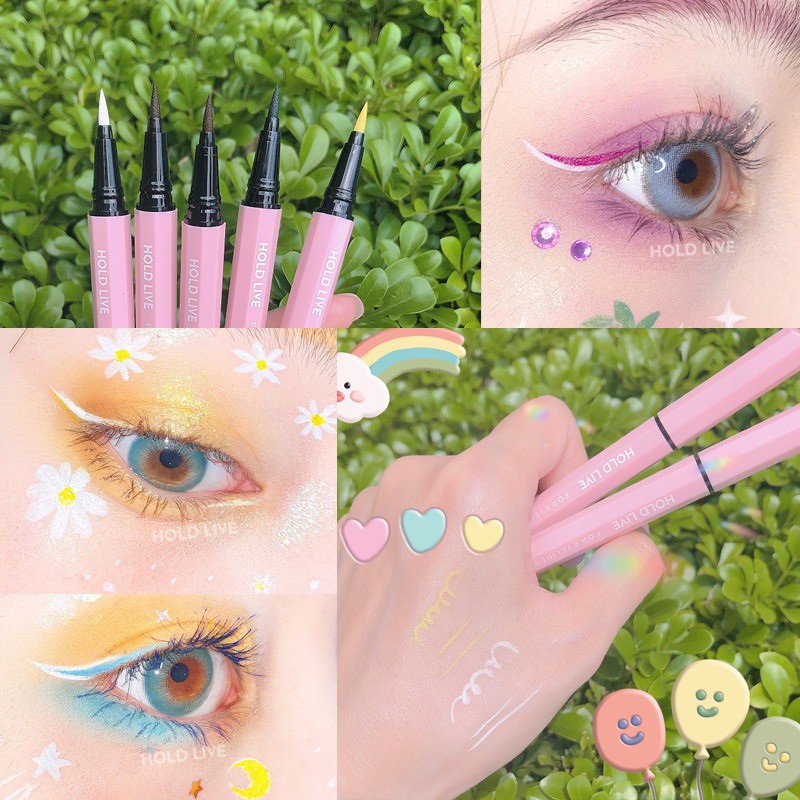 HOLD LIVE  Waterproof Liquid Eyeliner Long Lasting Quick Drying Eyeliner Pencil Eye Make Up HL390