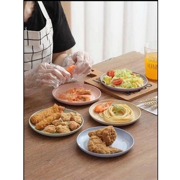 Set 6 Đĩa Tròn Nhựa Chiết Xuất Lúa Mạch