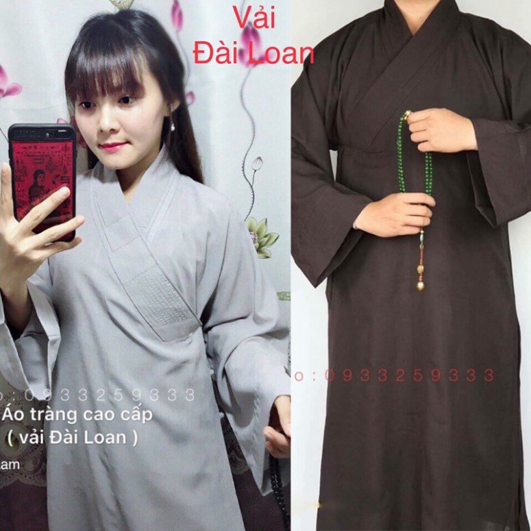 [ 40-75KG ]  Đồ Lam Đi Chùa # Áo Tràng Phật Tử Vải Đài Loan Cao Cấp# Áo Choàng# Vải Mát - Đồ lam đi chùa  - Set lam Phật | BigBuy360 - bigbuy360.vn