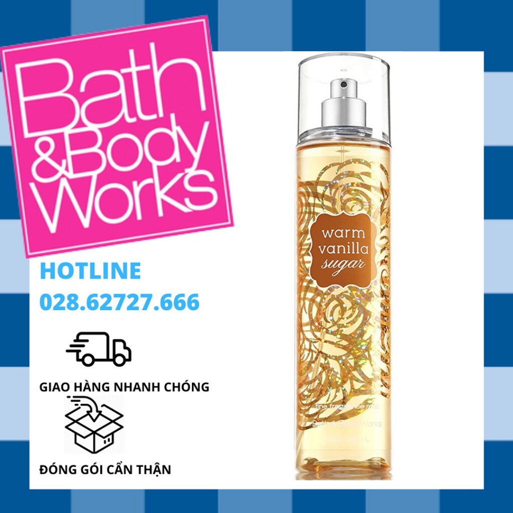 Xịt Thơm Toàn Thân Bath And Body Works - Warm Vanilla Sugar Body Mist (236ml)