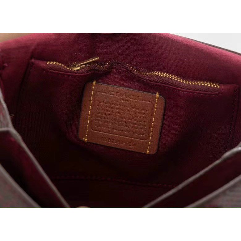 🎀  TÚI SẴN ĐÓN TẾT -  TÚI COACH HUTTON DA RẮN 738