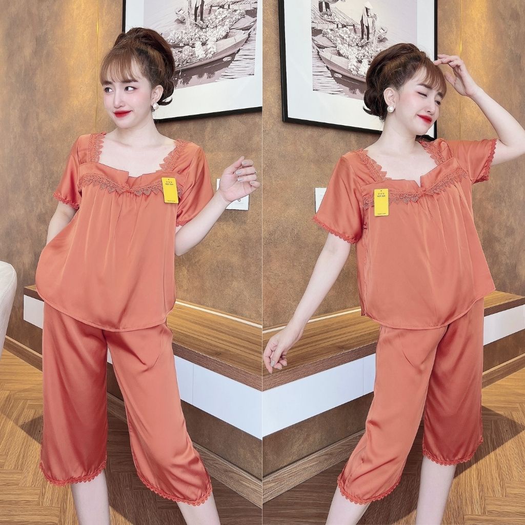 Đồ Ngủ Nữ, Đồ Ngủ Sexy lụa Latin cao cấp mềm mại xinh xắn &lt; 63KG