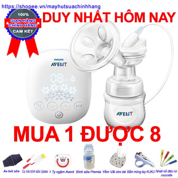 Máy hút sữa Philips Avent Snow Hoa Tuyết điện đơn Chính Hãng