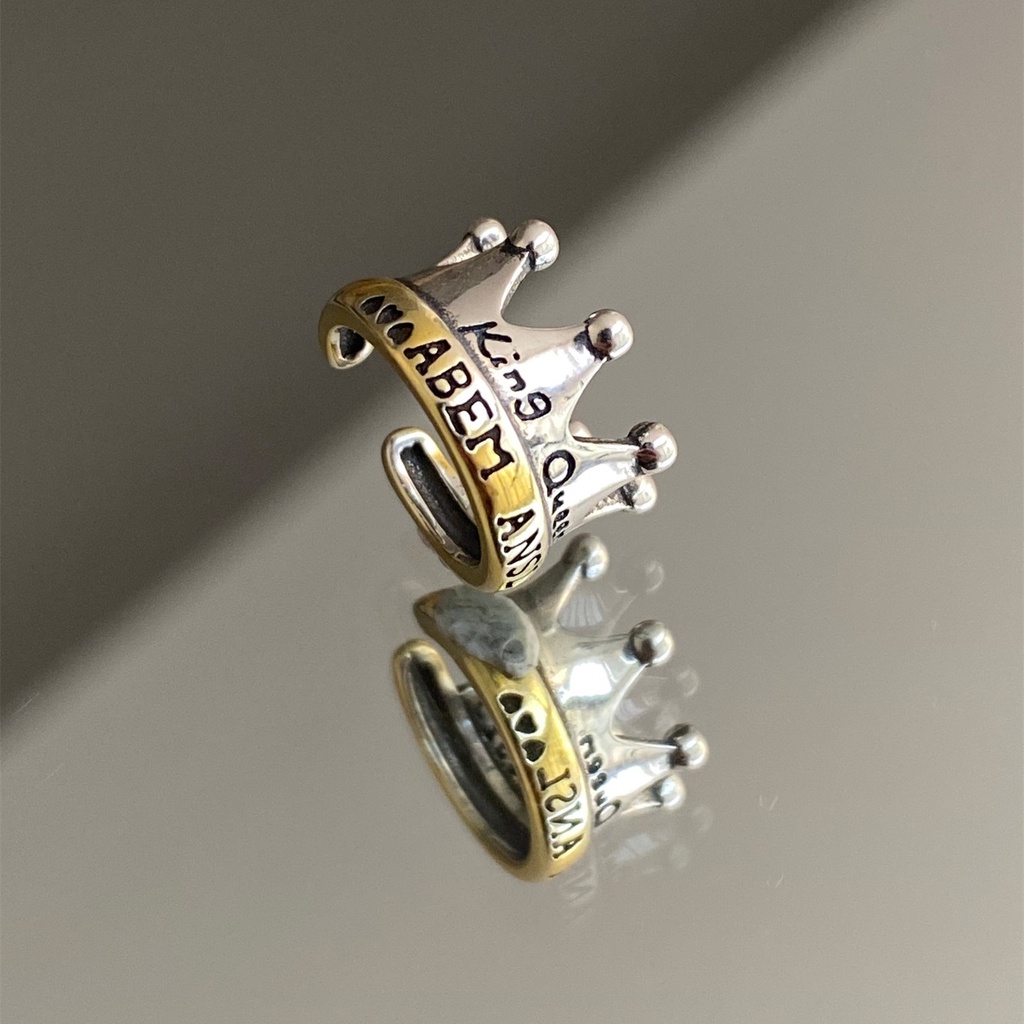 Bông Tai Mạ BạC 925 HìNh Vương MiệN ThờI Trang