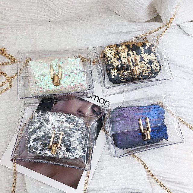 Túi xách trong suốt 2 in 1