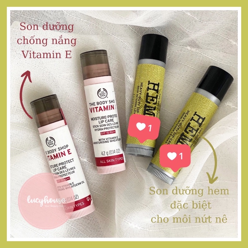 Son dưỡng môi chống nắng vitamin e The Body Shop