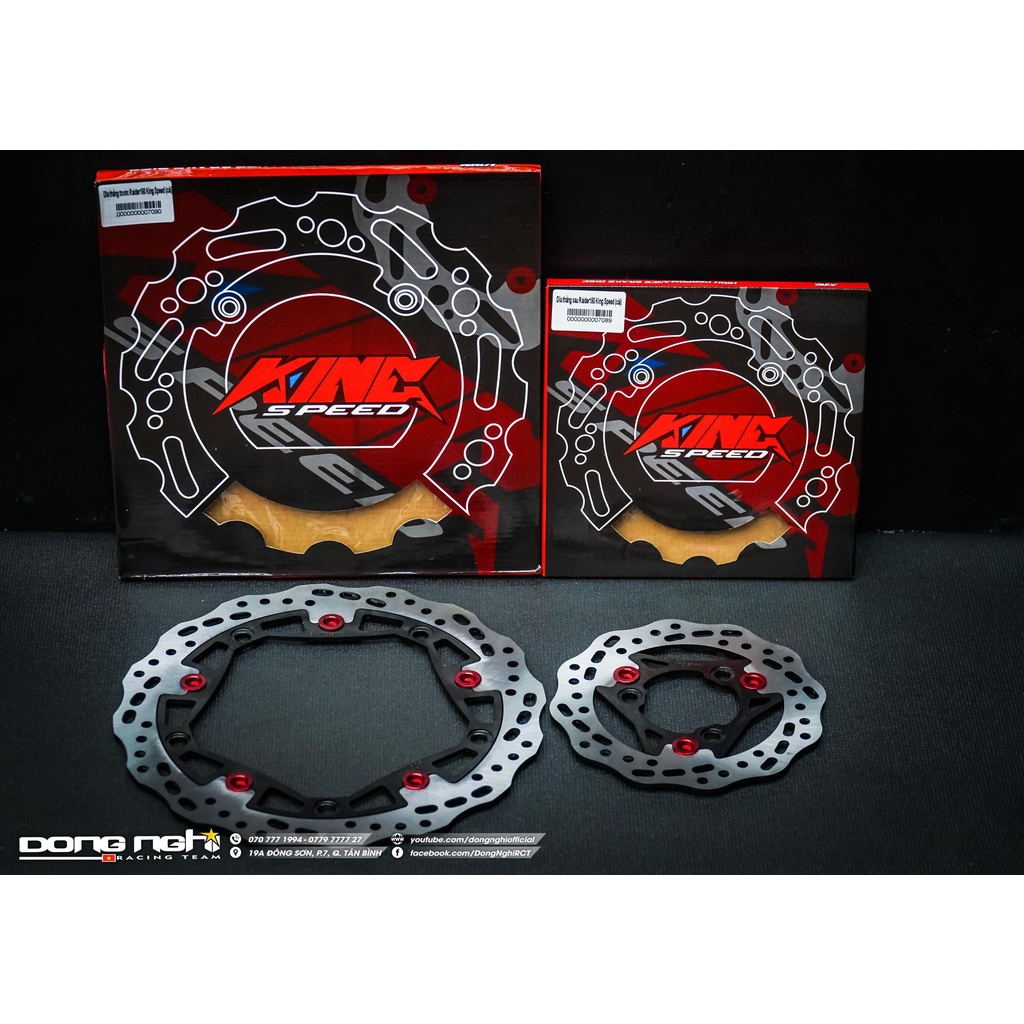 ĐĨA THẮNG DĨA PHANH KINGSPEED RAIDER/ SATRIA 150 290MM  &amp; 190MM MS - 9 / 11