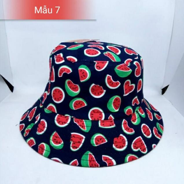 NÓN BUCKET TAI BÈO HÌNH TRÁI CÂY NHIỀU MẪU. 👒