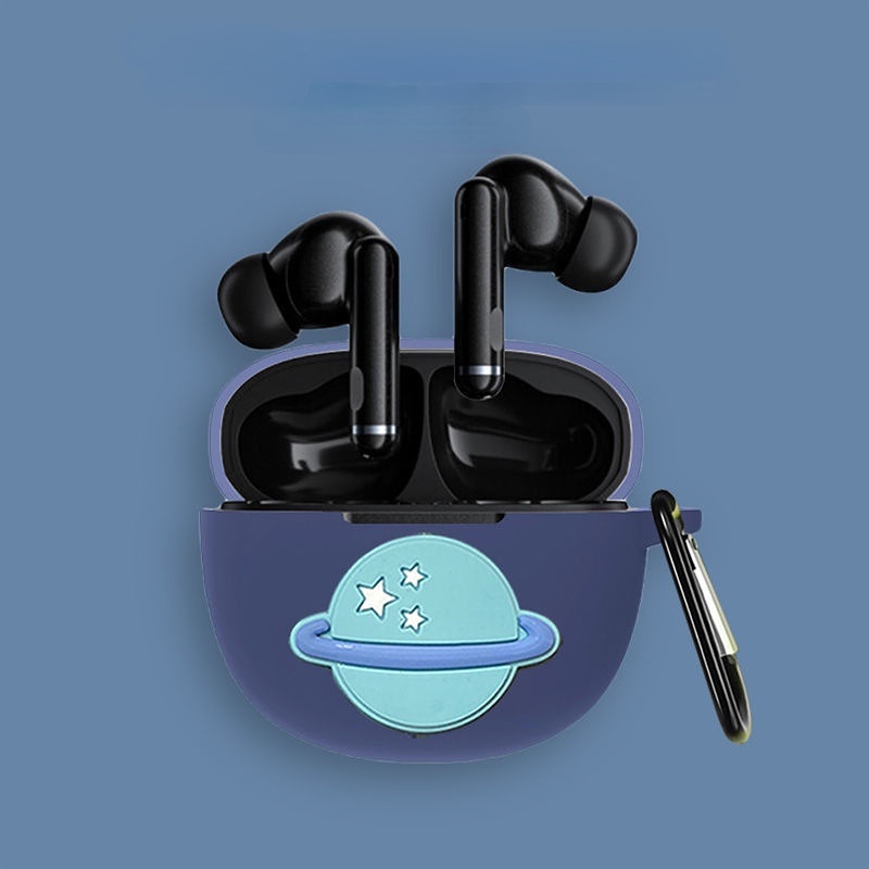 Sẵn Sàng! Vỏ Bọc Hộp Sạc Tai Nghe QCY HT03 Màu Trơn Dễ Thương