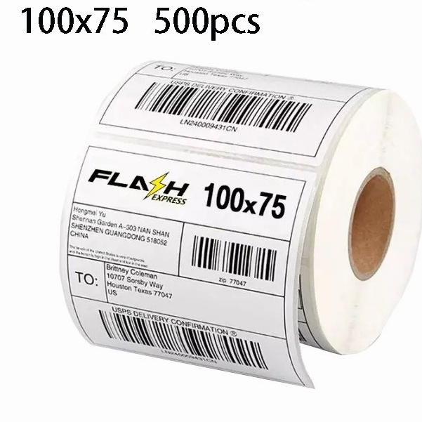 Giấy nhiệt 100x75 (500 Tờ) Để In Flash home / Kerry Express Trang Bưu kiện Nhãn sản phẩm khác nhau 1