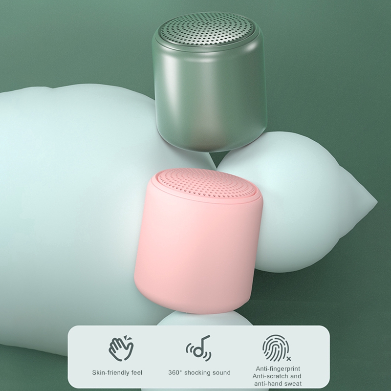 Loa bluetooth nhỏ hình tròn màu bánh Macaron xinh xắn