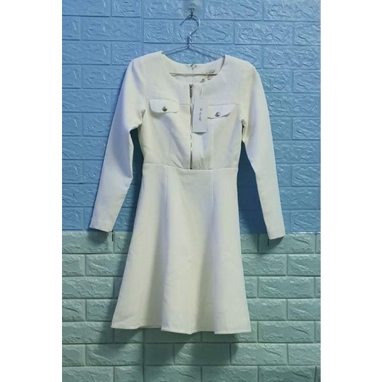 Đầm hiệu Elise tay dài size M nguyên tag