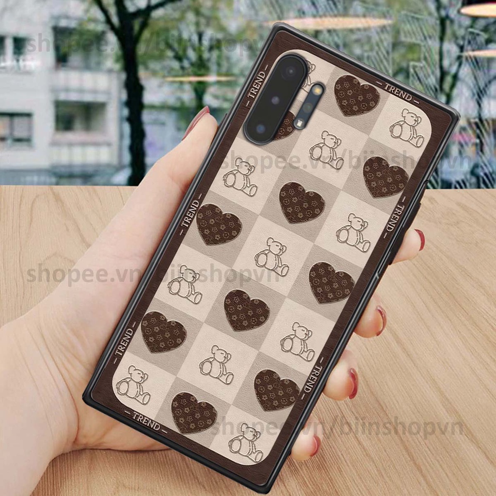 Ốp Samsung Note 10 / Note 10 Plus / Note 10+ caro trái tim nhiều màu sắc, đầy cá tính, khẳng định phong cách