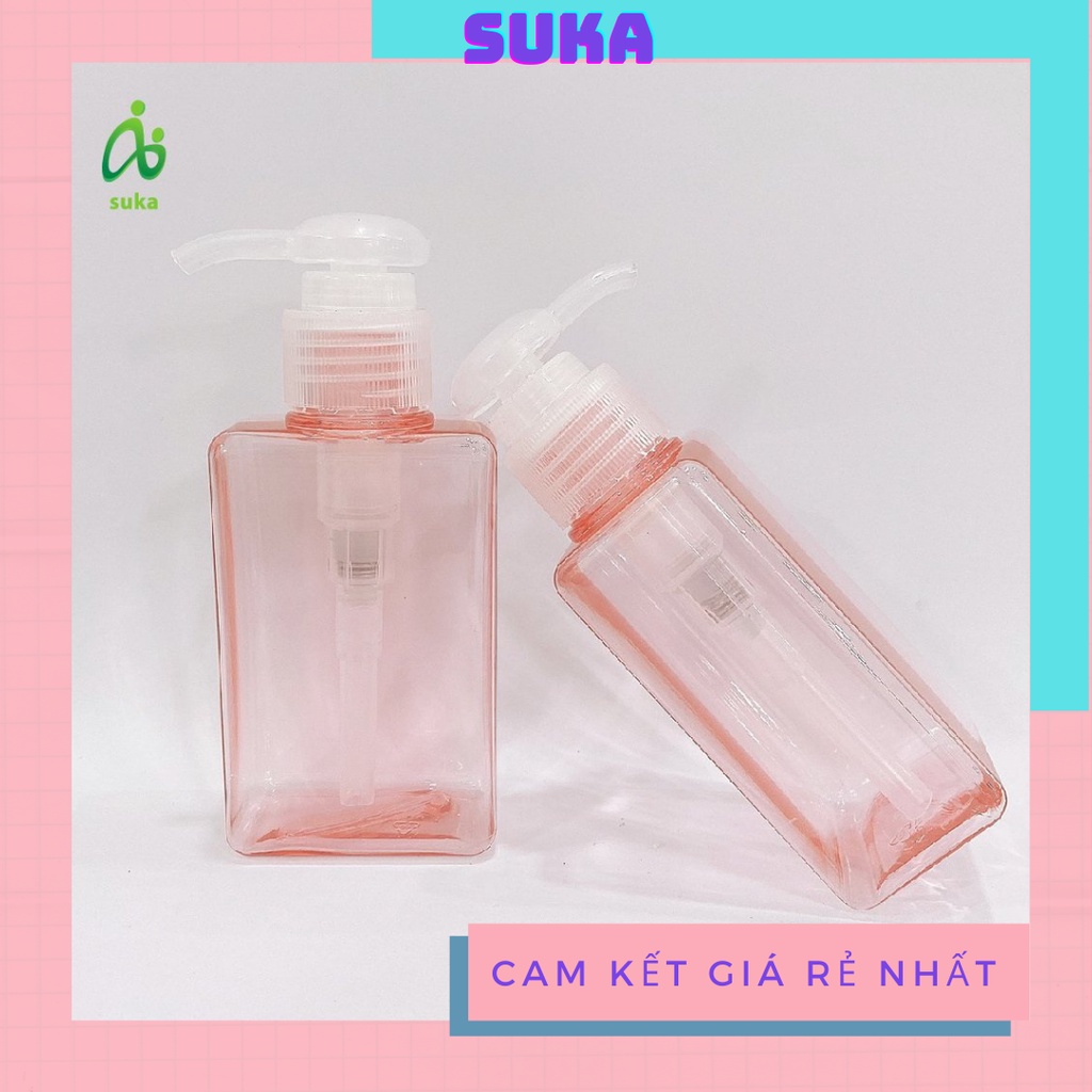 Bình chiết mỹ phẩm 100ml nhựa trơn ,đựng dầu gội ,mỹ phẩm, toner SK