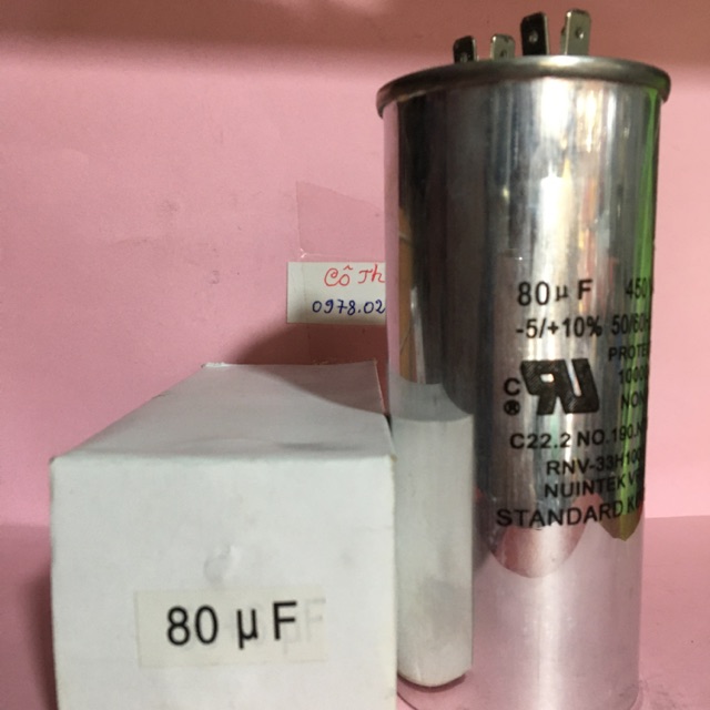 Tụ dầu ngâm 80uf-450v