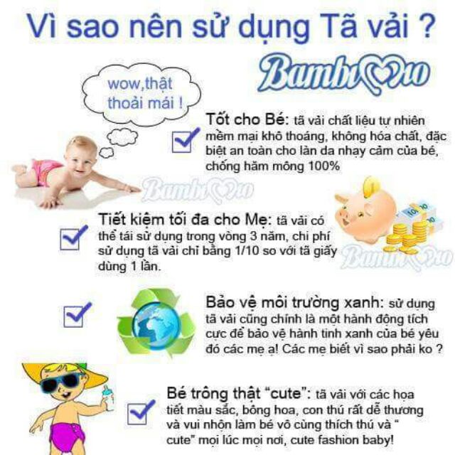 Bỉm vải Bambi Mio đêm 13-24kg