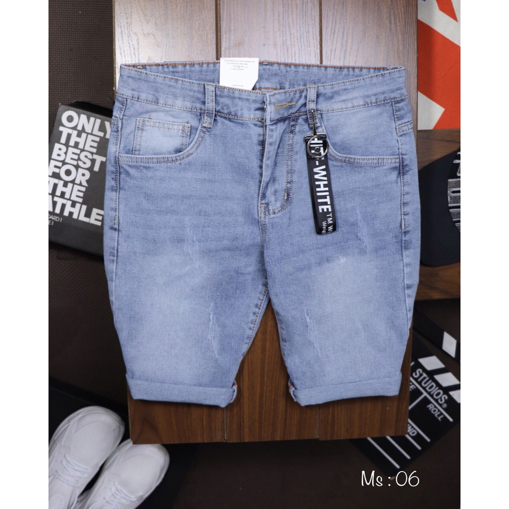 QUẦN SHORT JEAN NAM RÁCH