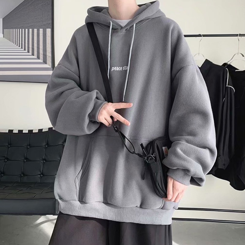✦AFFLIGA✦ Áo Hoodie Rộng In Chữ Thời Trang Hàn Quốc Dành Cho Nam Nữ