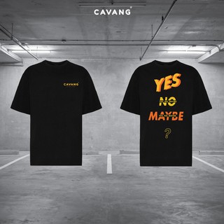 Áo thun yes no maybe tee - black - unisex