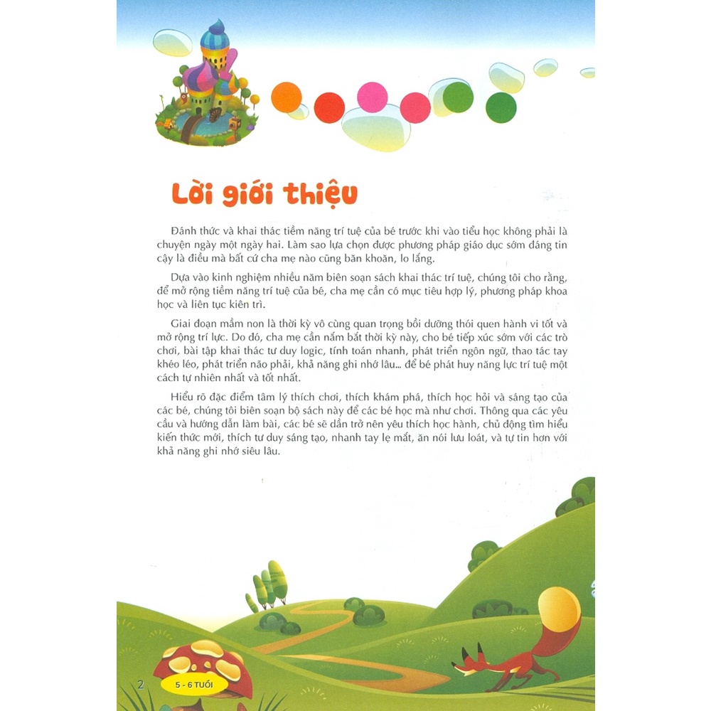 Sách - Đánh Thức Tiềm Năng Trí Tuệ - Tư Duy, Ngôn Ngữ 5-6 Tuổi - VLG